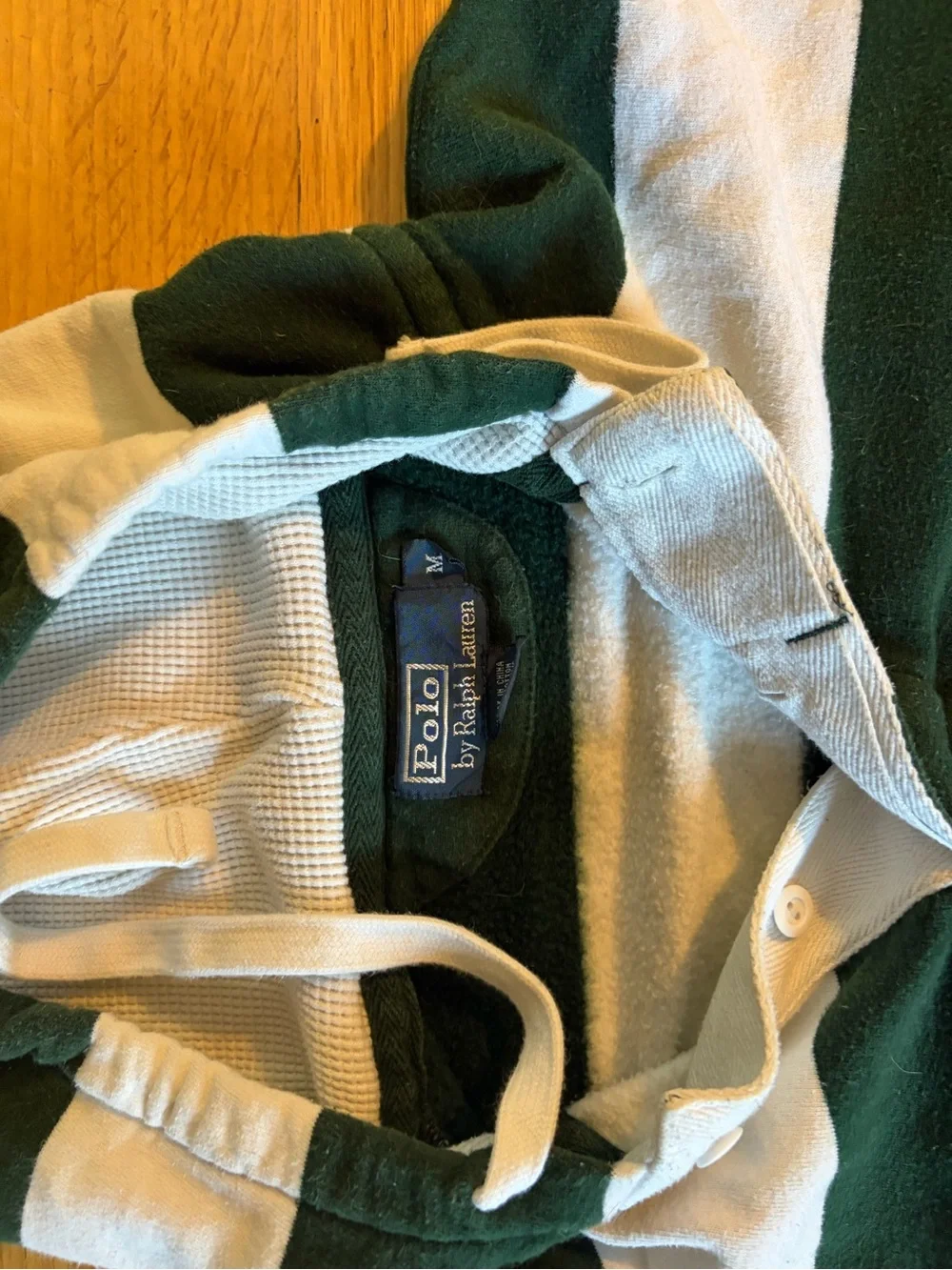 Polo Ralph Lauren Rugby Hoodie Green/White